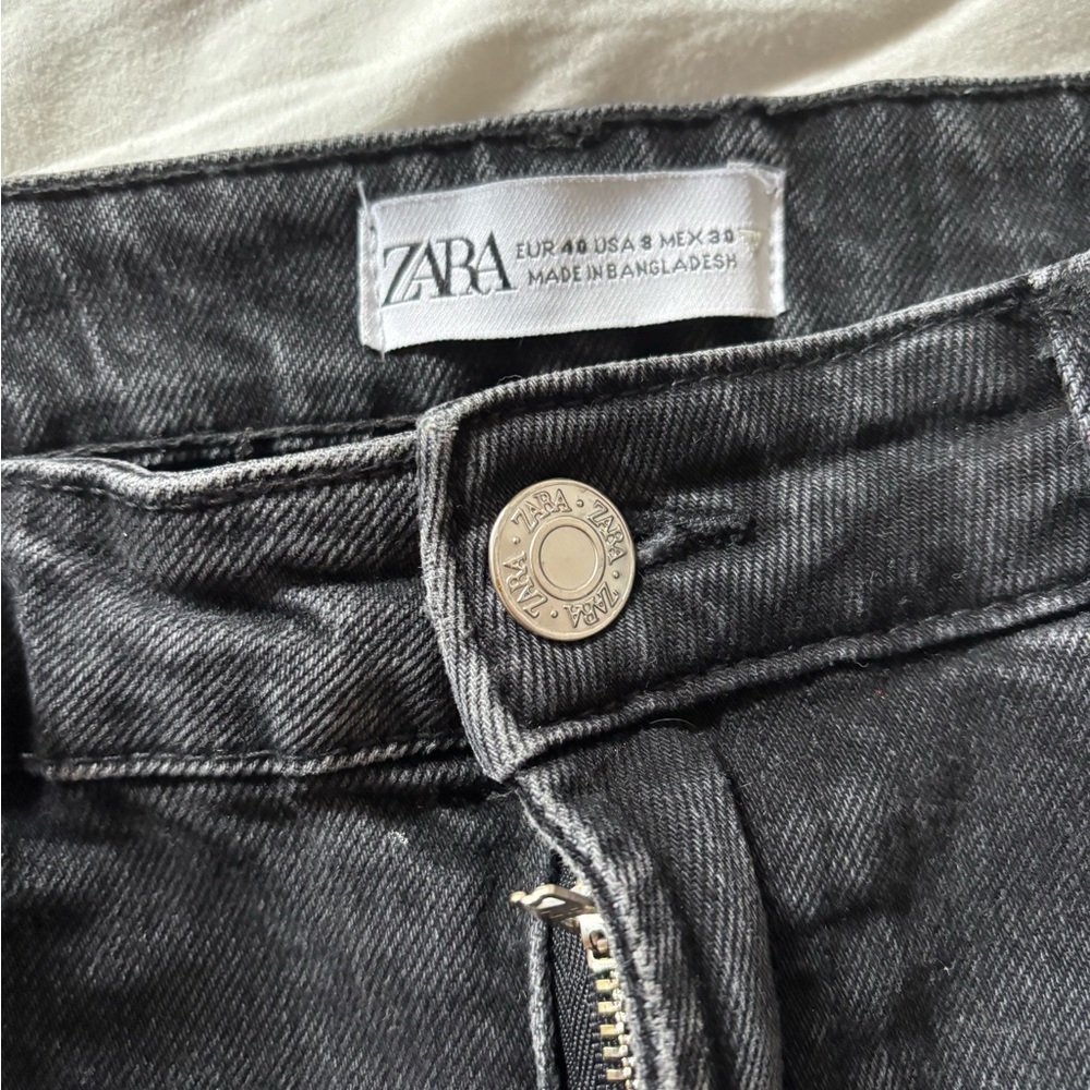 Zara Charcoal Denim Pants
